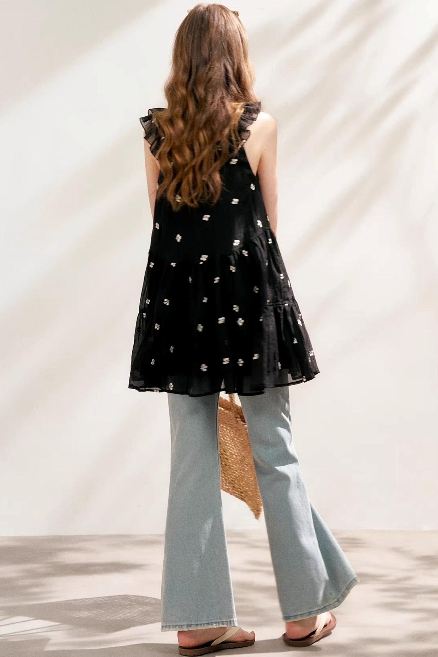 Ruffled A-Line Dress