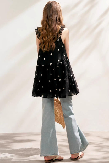 Ruffled A-Line Dress