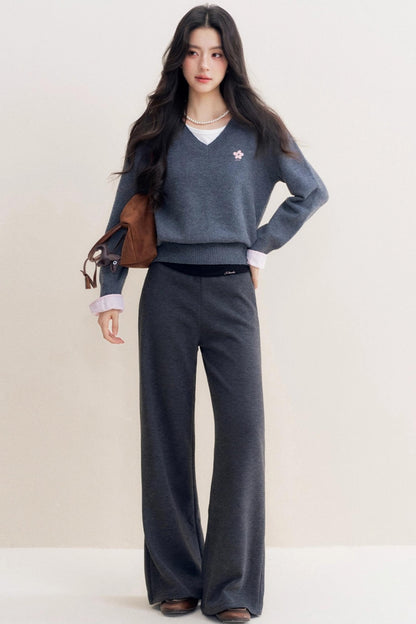 Blokette Loose Knit Trousers