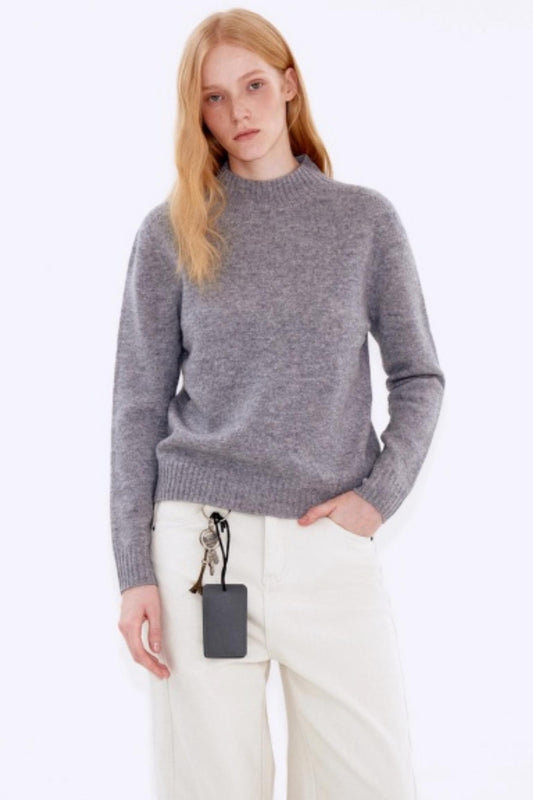 Sheep Wool Half-High Collar Sweater