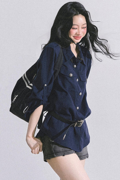 Autumn White Polo Shirt & Pants Set-Up