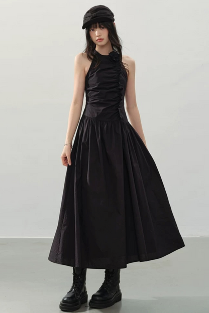Dark Romanticism Halter Dress