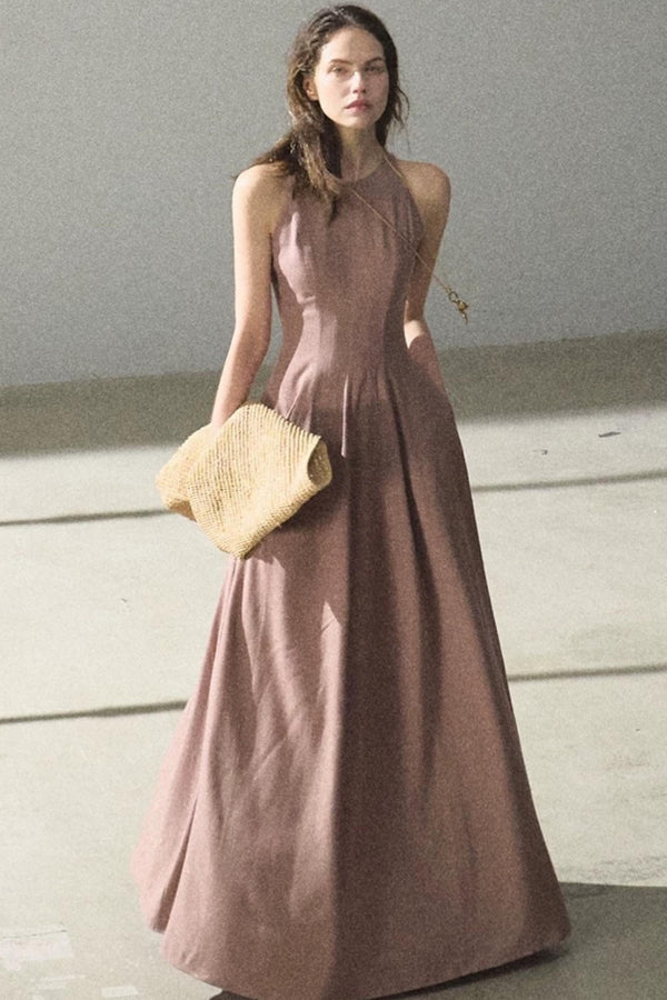 Shimmering Linen Sleeveless Dress