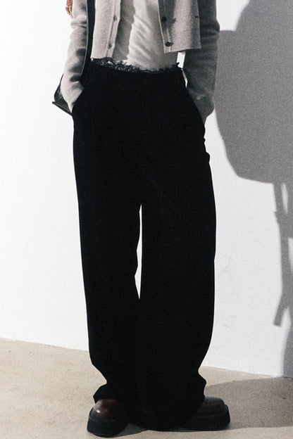 Classic Black Wide-Leg Pants