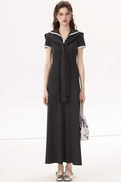 Lyocell Tencel V-Neck Dress