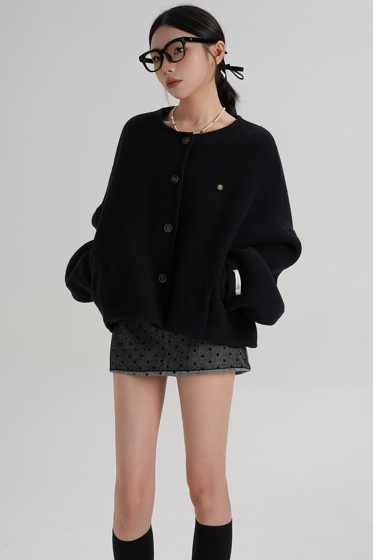 High Waist Wool Jacket