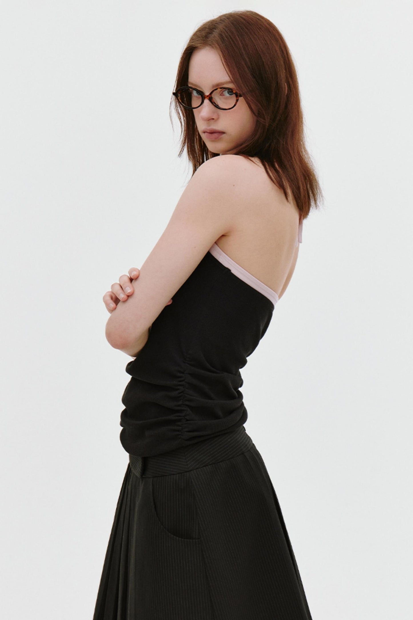 Pleated Side Support Camisole