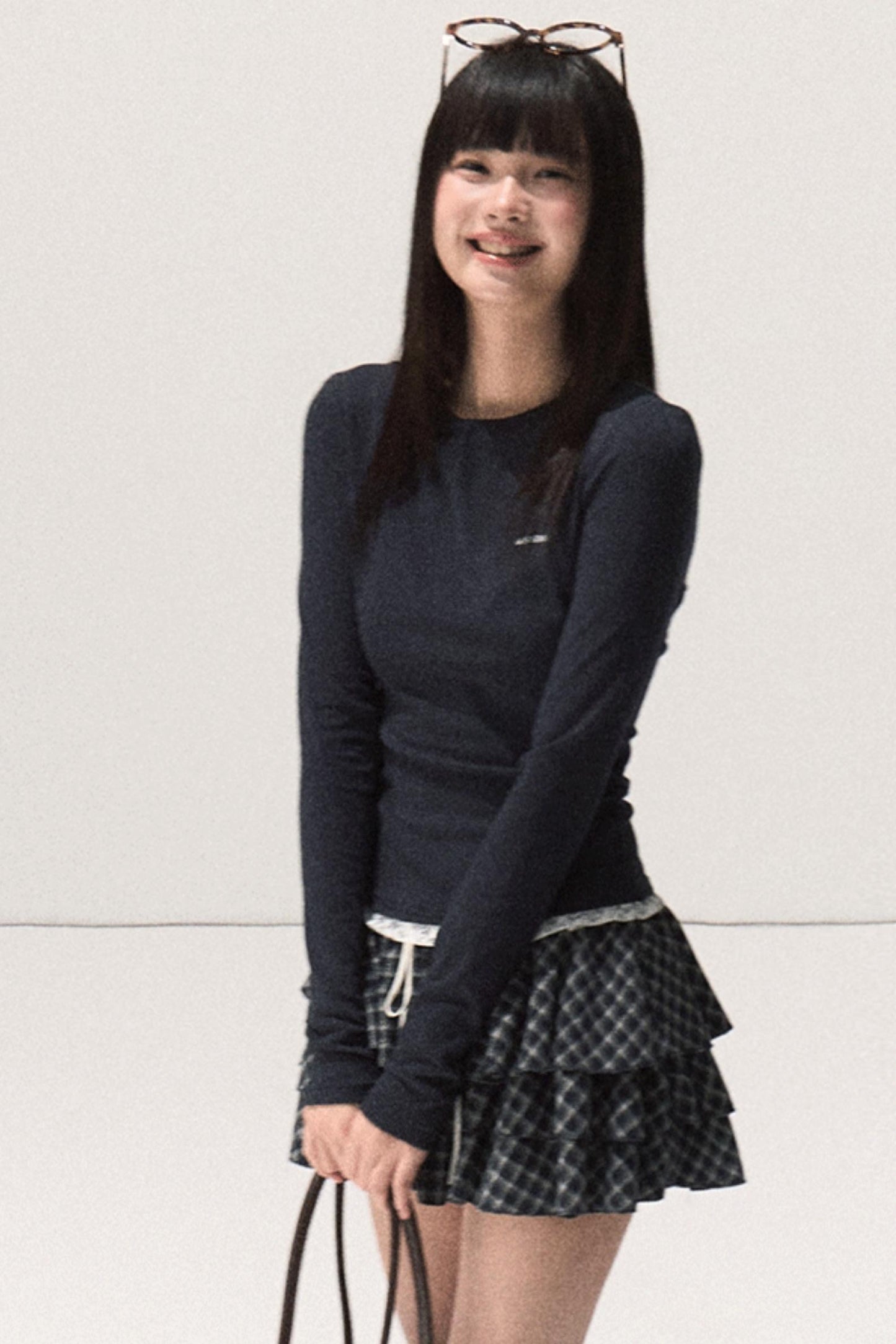 Slim Lace Long Sleeve T-shirt