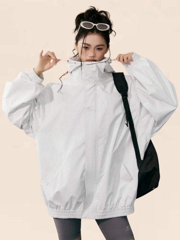 Loose Hight Collar Sport Jacket