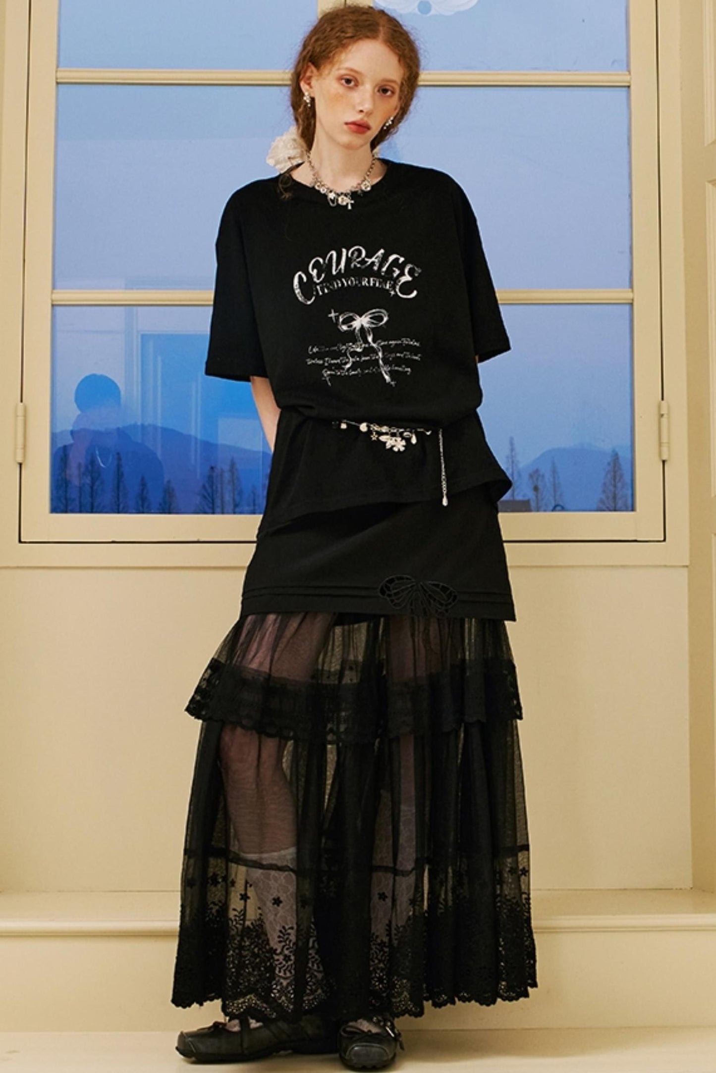 Vintage Bow Print Tee