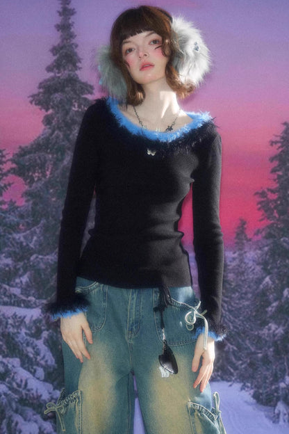 American Retro Knitted Sweater