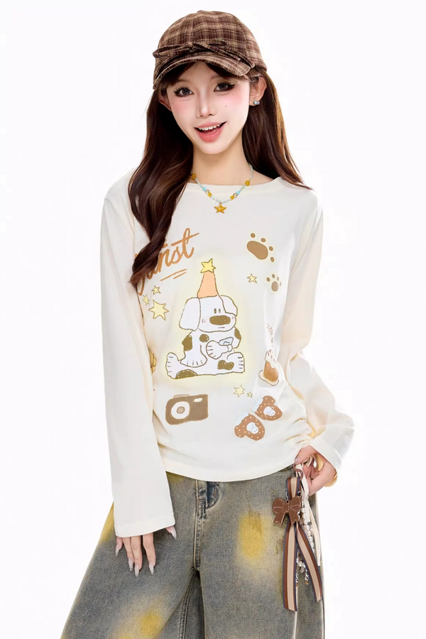 American Retro Long-Sleeve Top