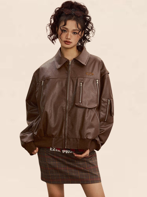 Petite Short Leather Jacket