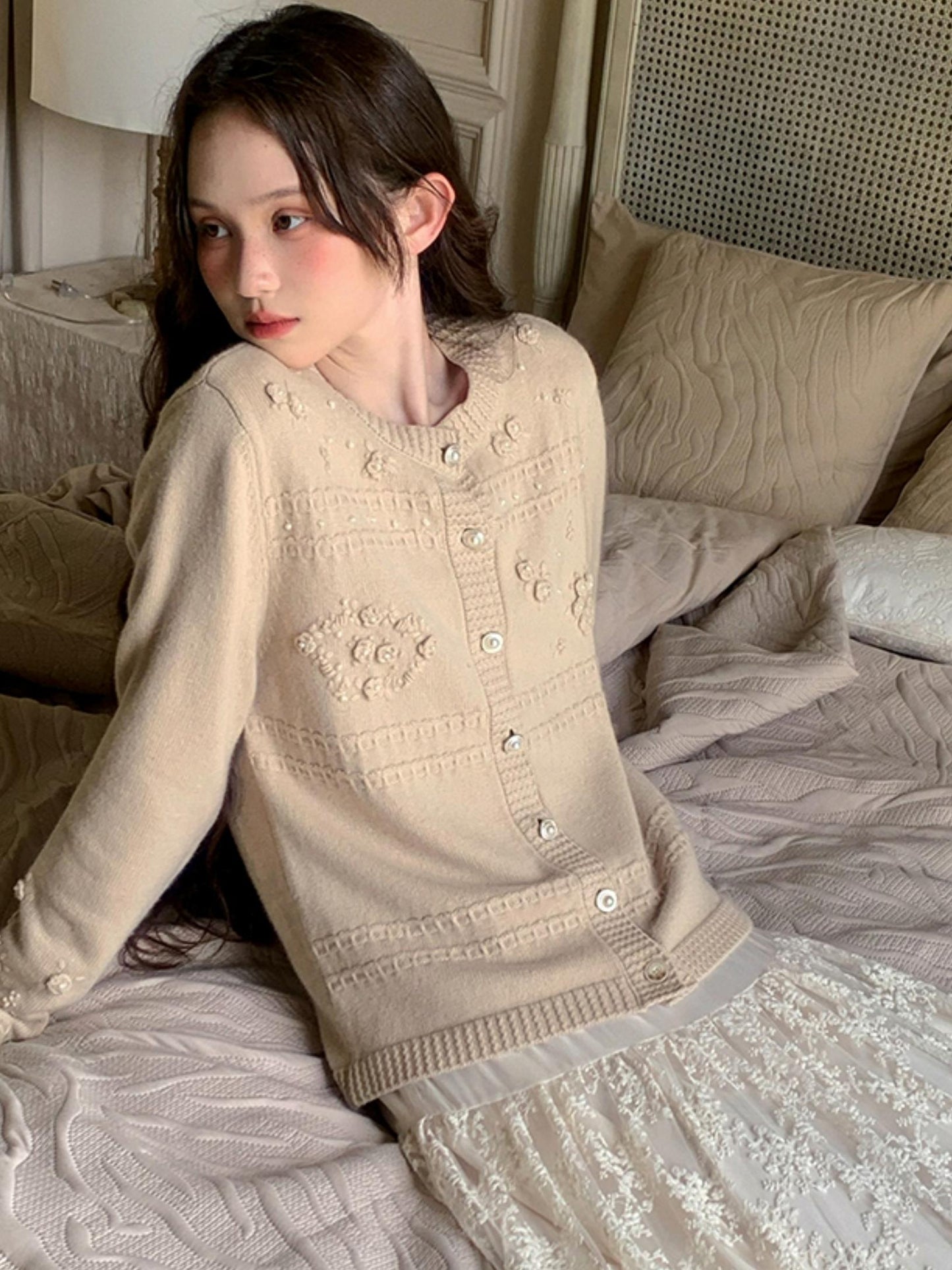 APRICOT KNITTED Australian Wool Sweater