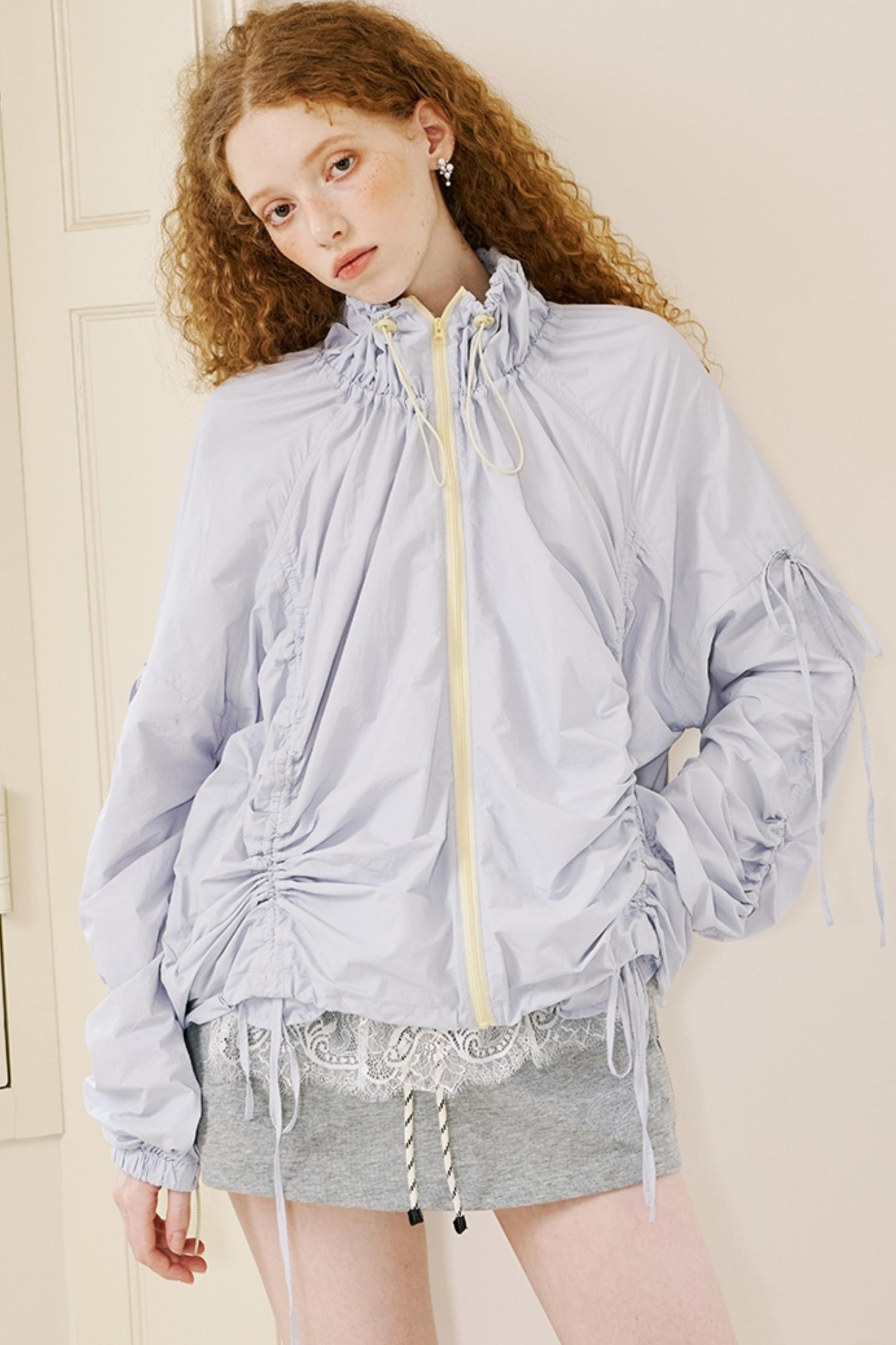 Versatile Color-Block Jacket Skirt Set-Up