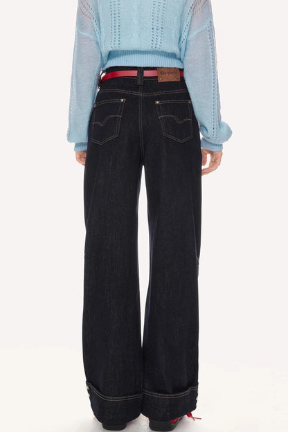 Vintage Heavy Cuffed Straight Pants