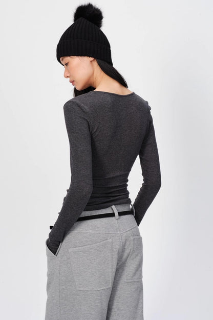 Winter Tencel Wool Slim Top