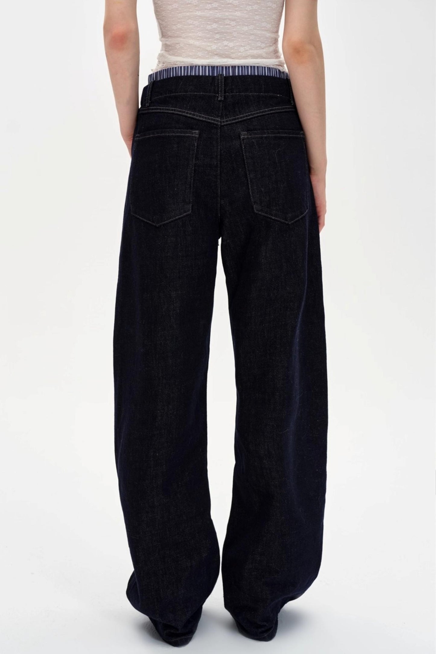 Cow Color Slim-Fitting Cotton Straight-Leg Pants