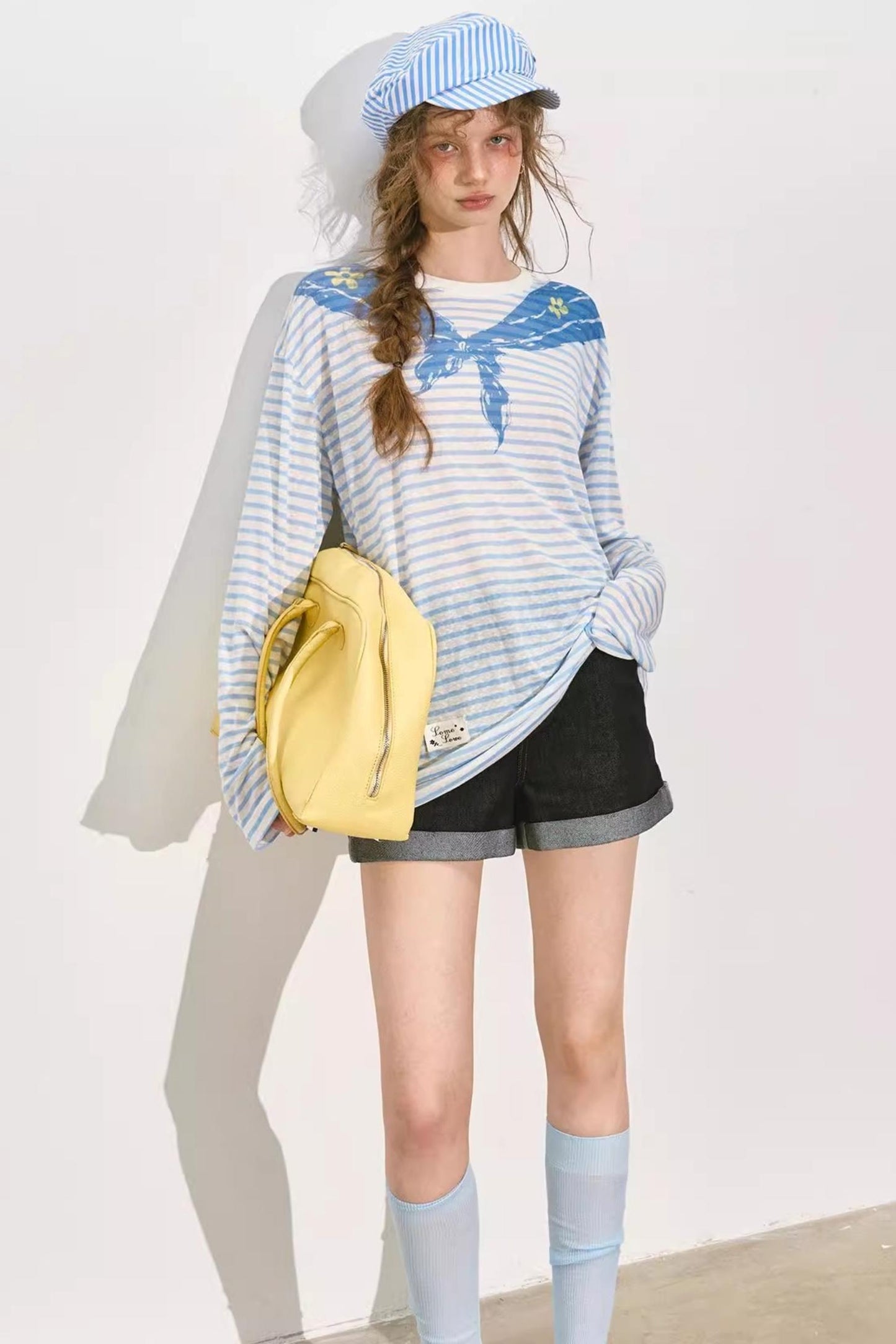 Color Clash Navy Tee