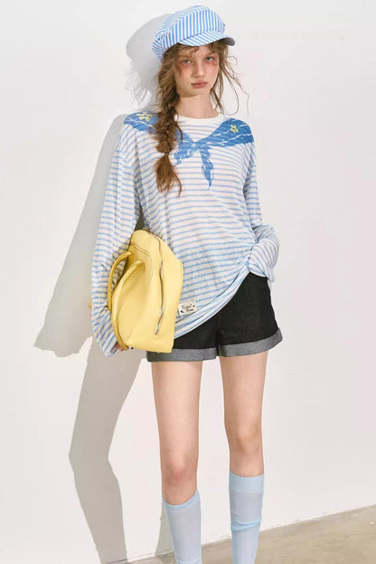 Color Clash Navy Tee