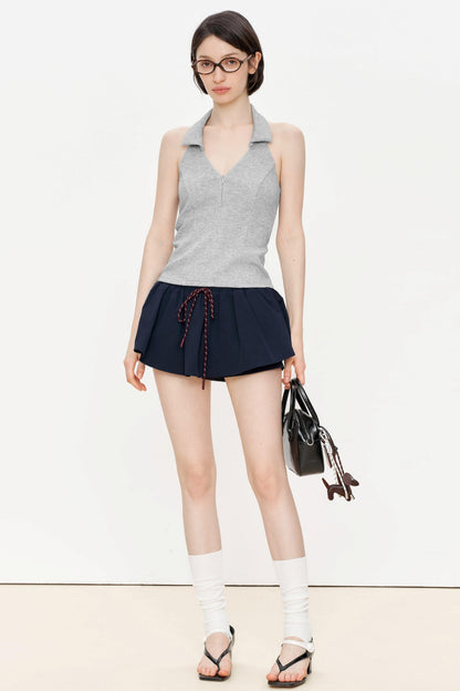 Gray Slim Fit Tank Top