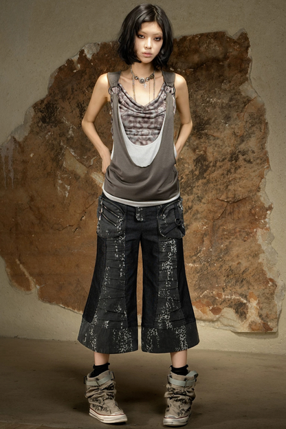 Asymmetrical Retro Vest