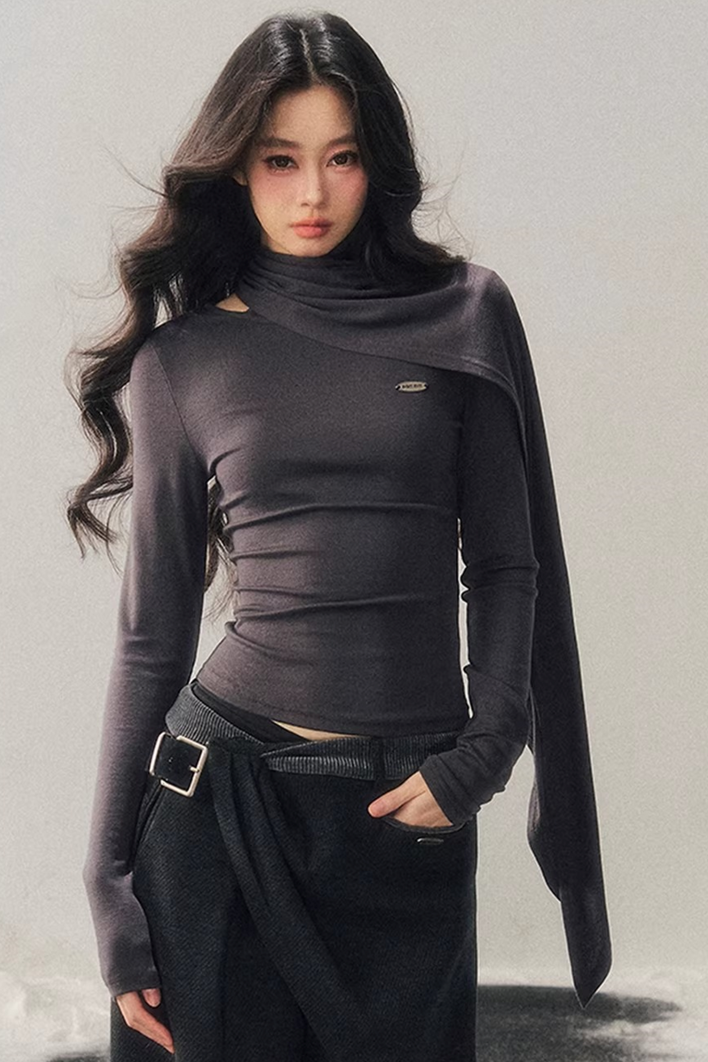 Long-Sleeved Wool Winter Top