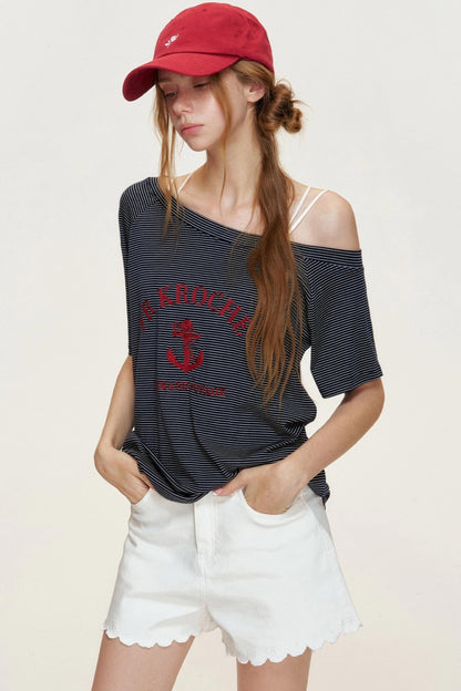 Floral Embroidered Denim Shorts