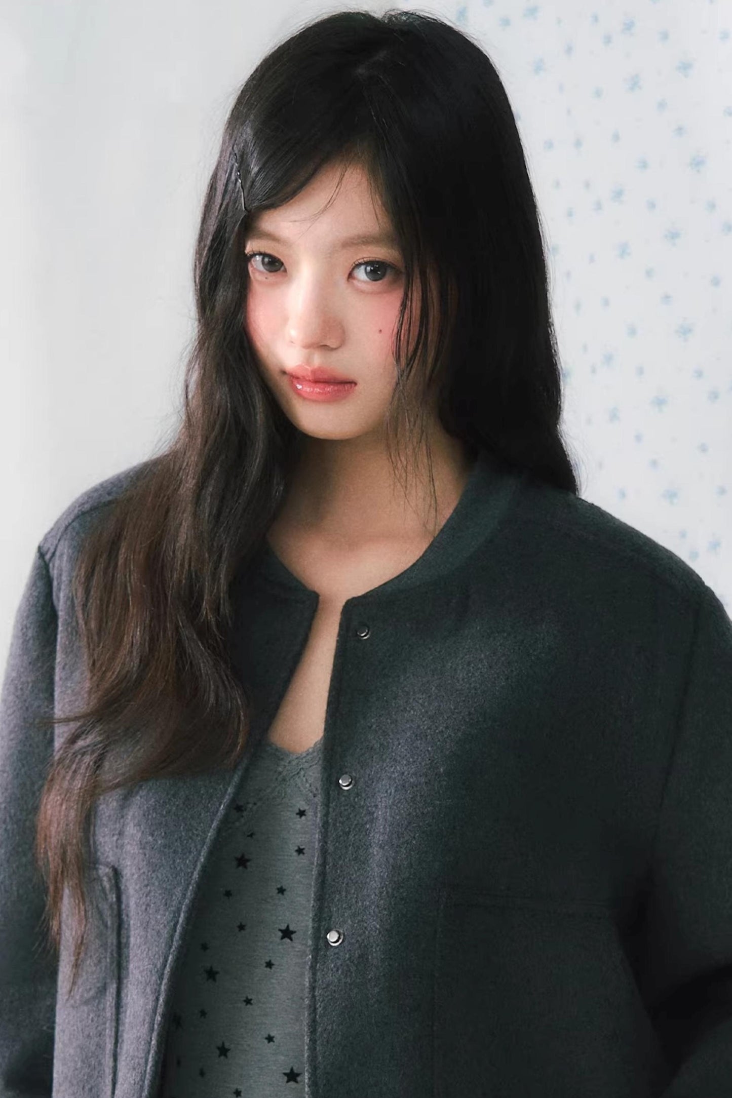 레이스 플록 캐미솔 탑