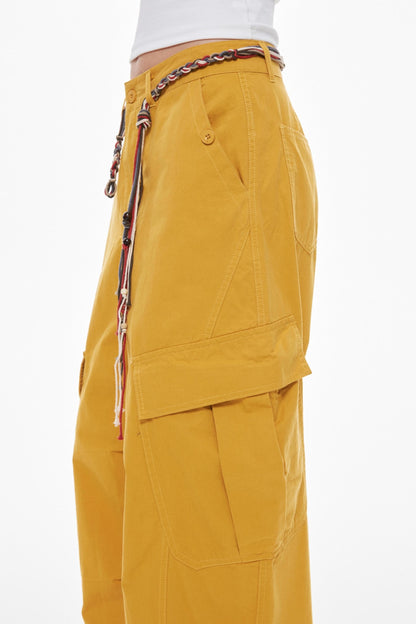 Orange Yellow Cargo Trousers