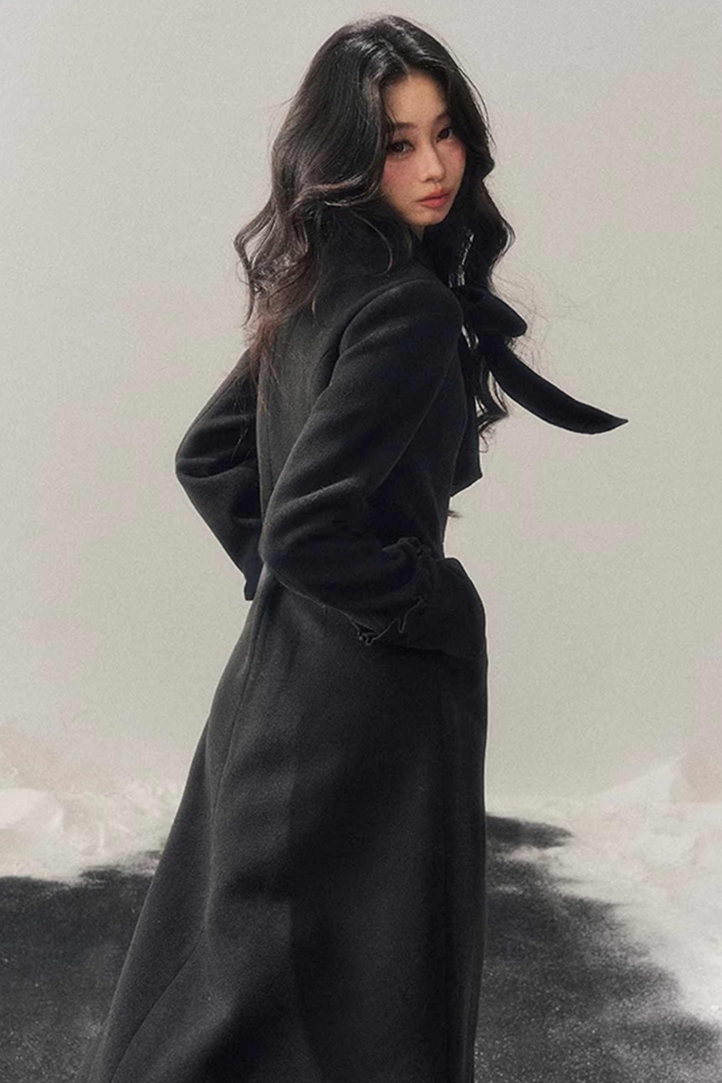 Hepburn Quilted Woolen Coat