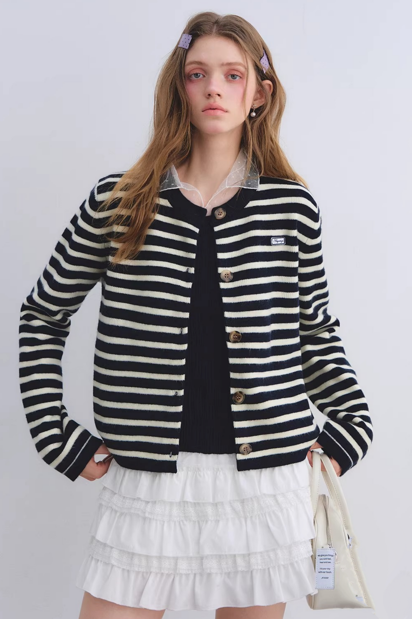 Wool Blend Retro Cardigan