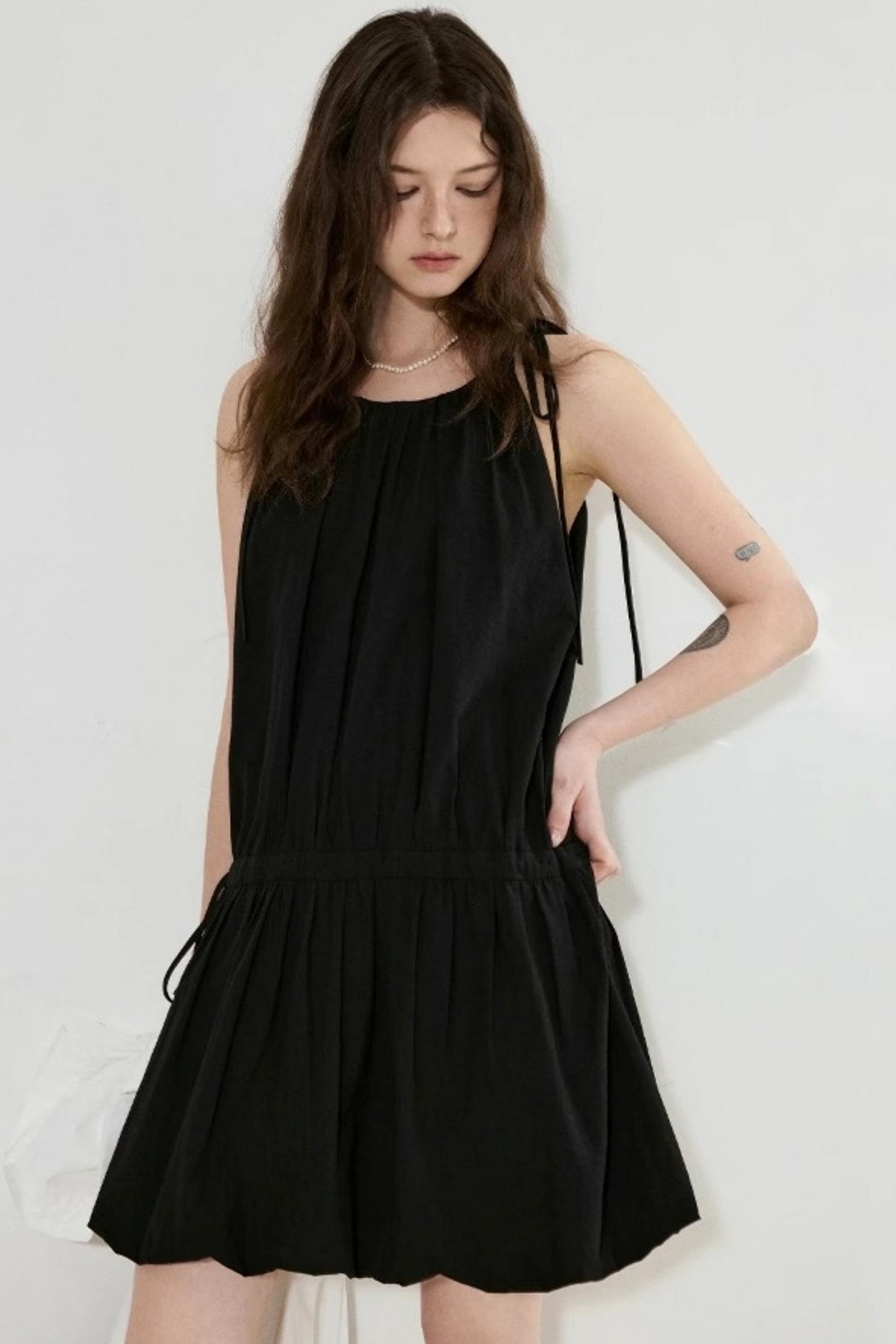 Three-Dimensional Halter Dress