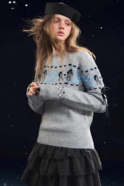 Fun Spinning Pony Jacquard Sweater
