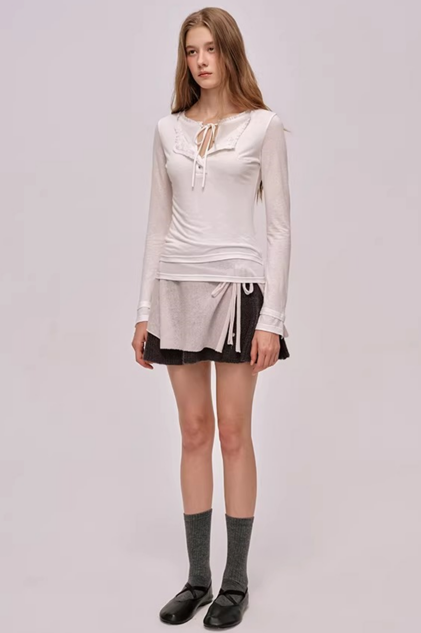 Layered Lace Patchwork Top