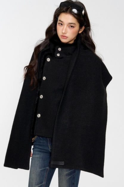 Exquisite Woolen Turtleneck Jacket