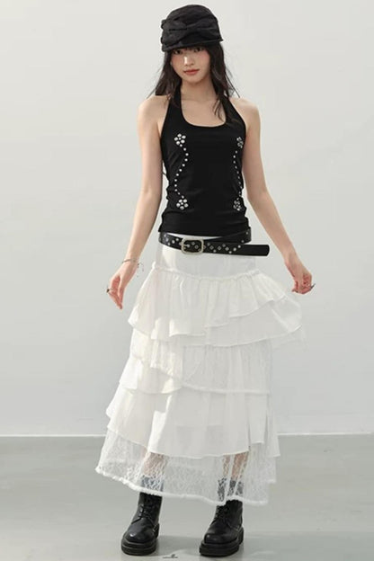 Black Swan Halter Top Set