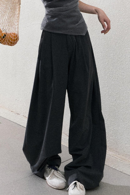 캐주얼 슬림 자켓 & 와이드 레이스 팬츠 세트 