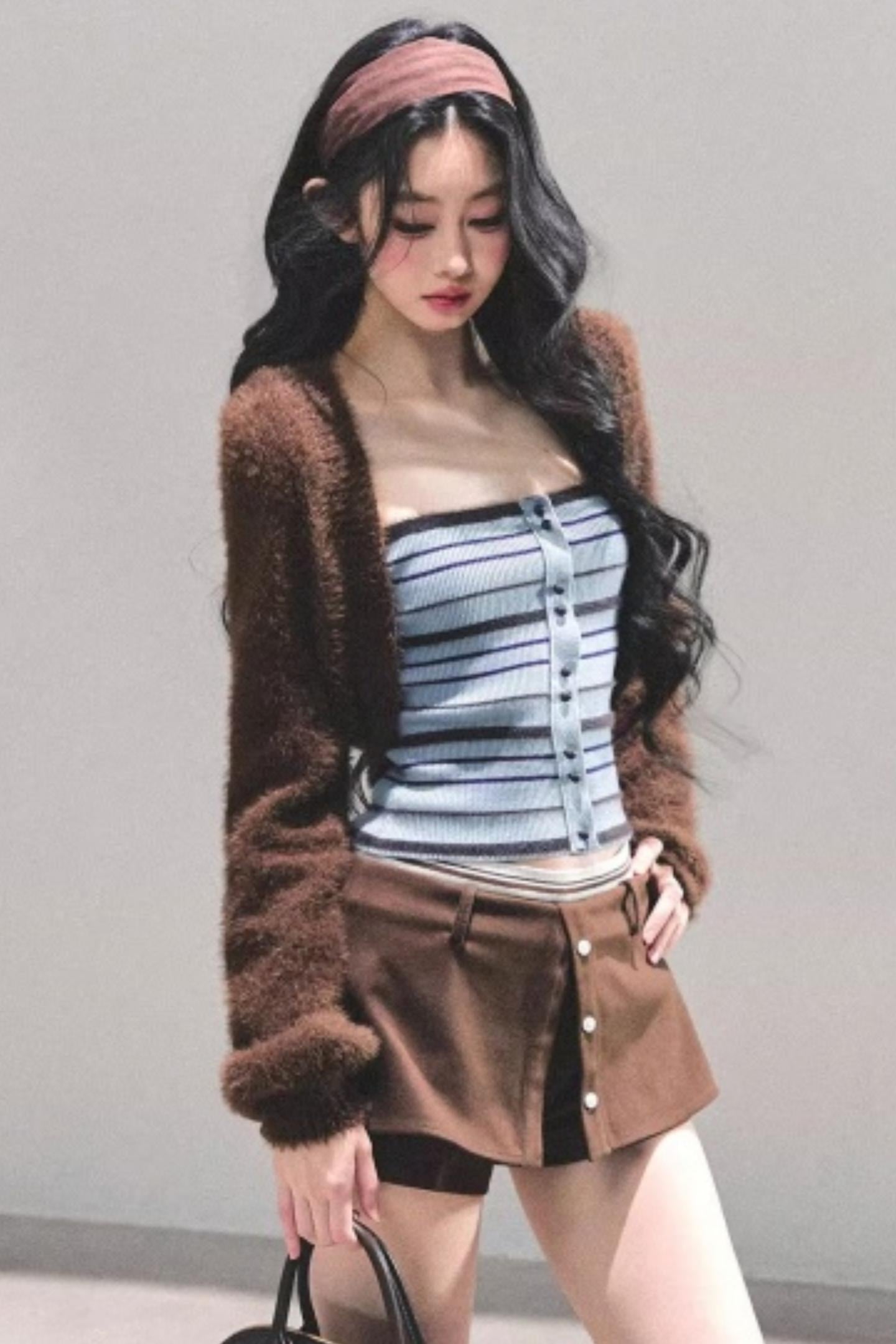 Hibiscus Knit Sweater Coat