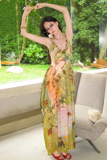 Falling Blossom Goddess Dress