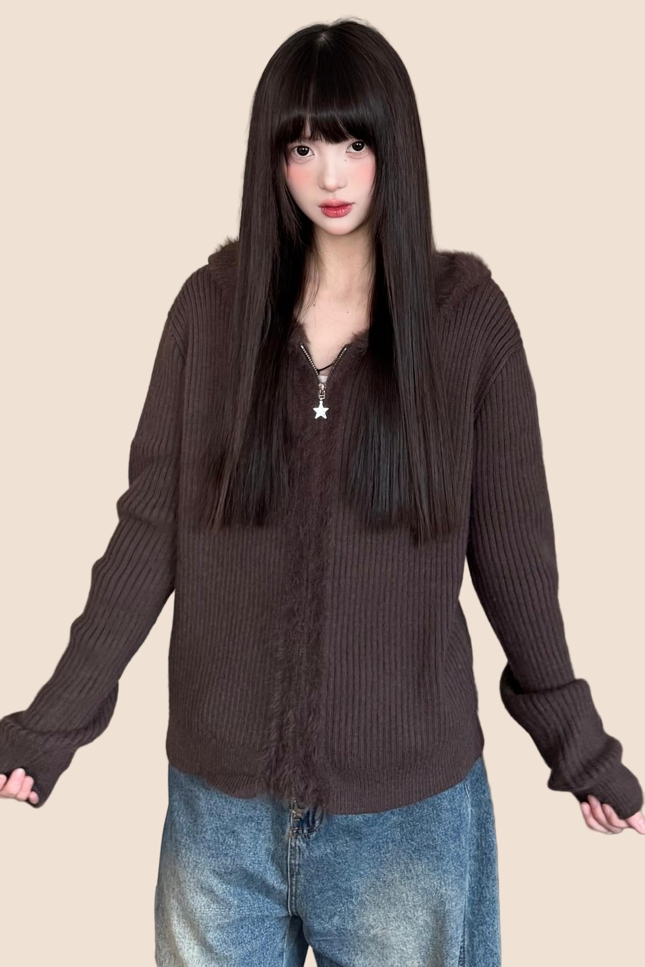 Vintage Patchwork Minimal Cardigan