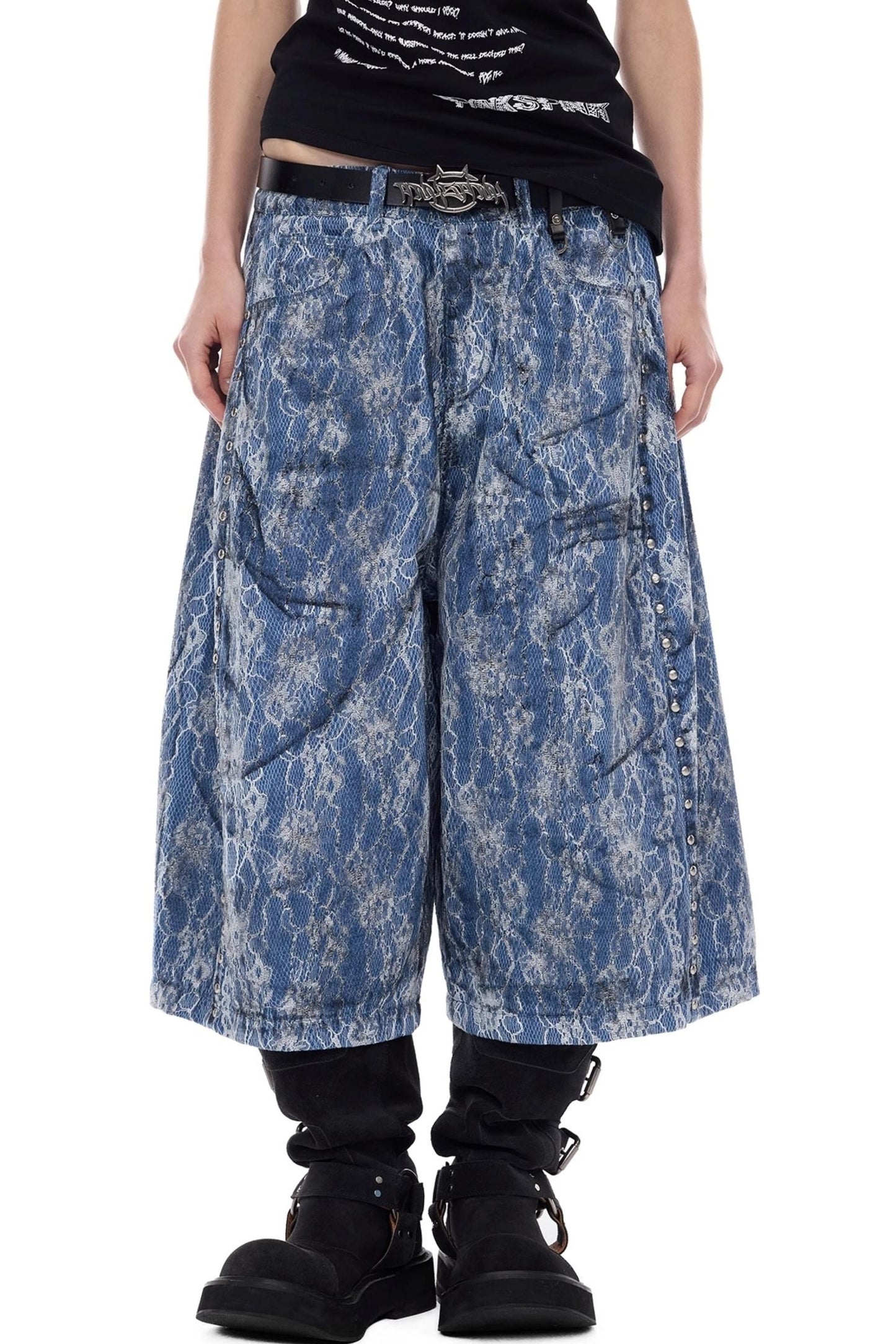 Electric Moon Denim Shorts