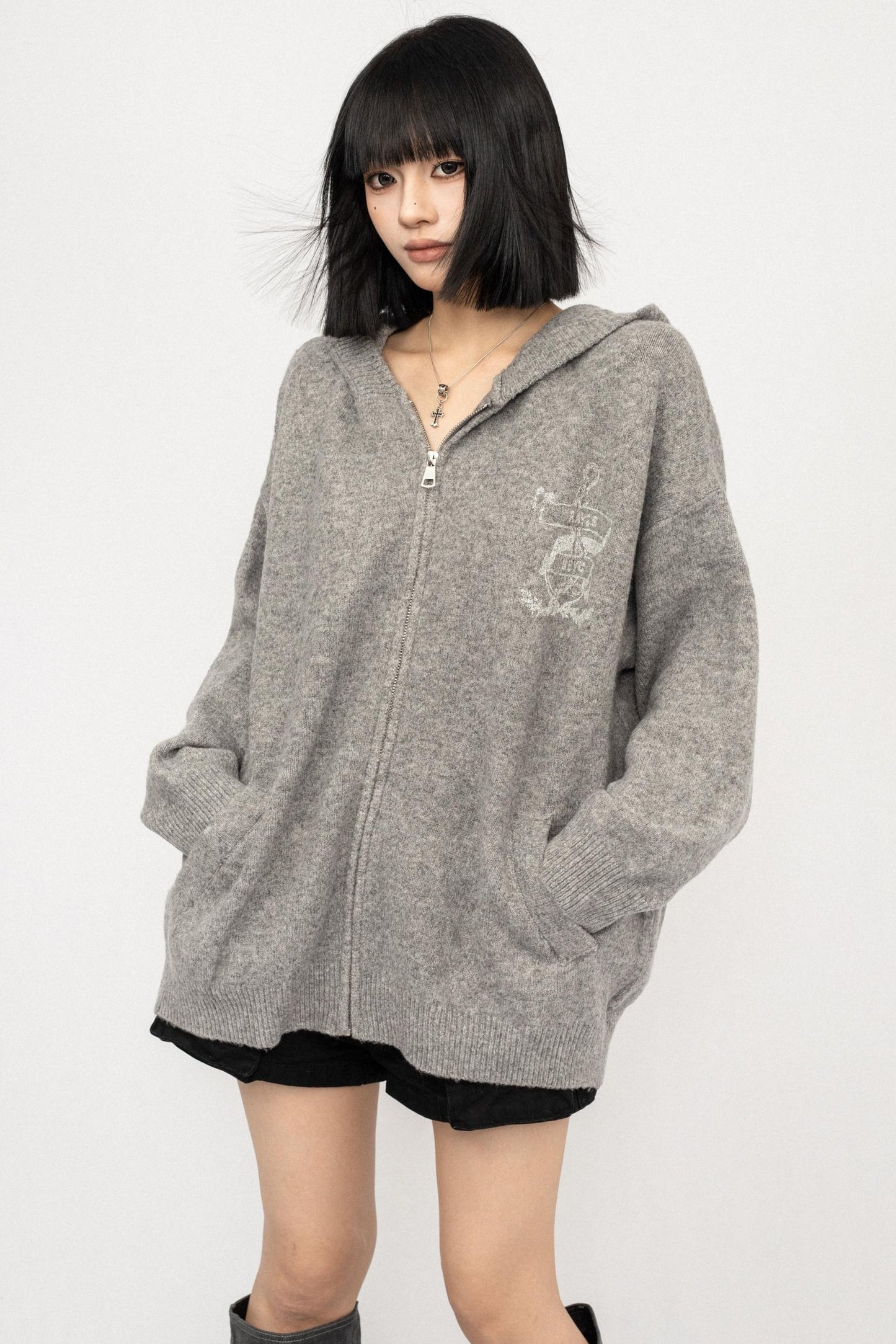 Autumn Hooded Baggy Top