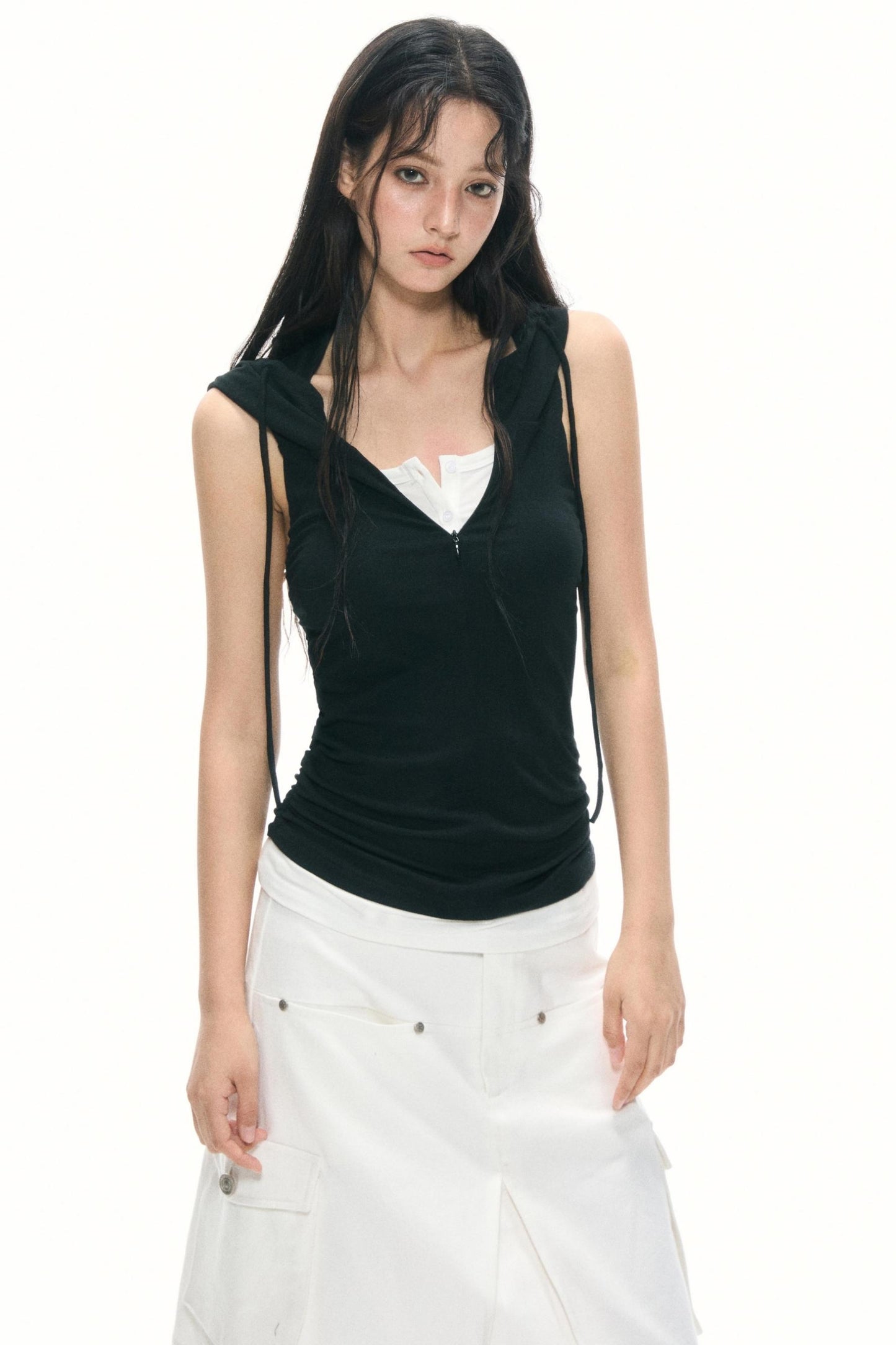 Color-Block Half-Zip Hoodie