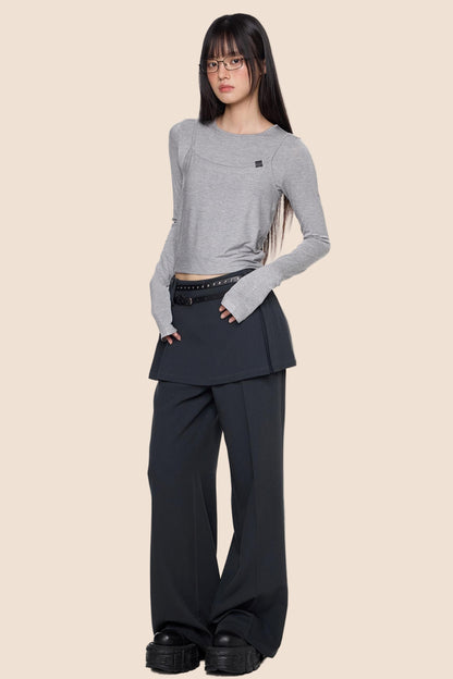 Straight High Waist Pants