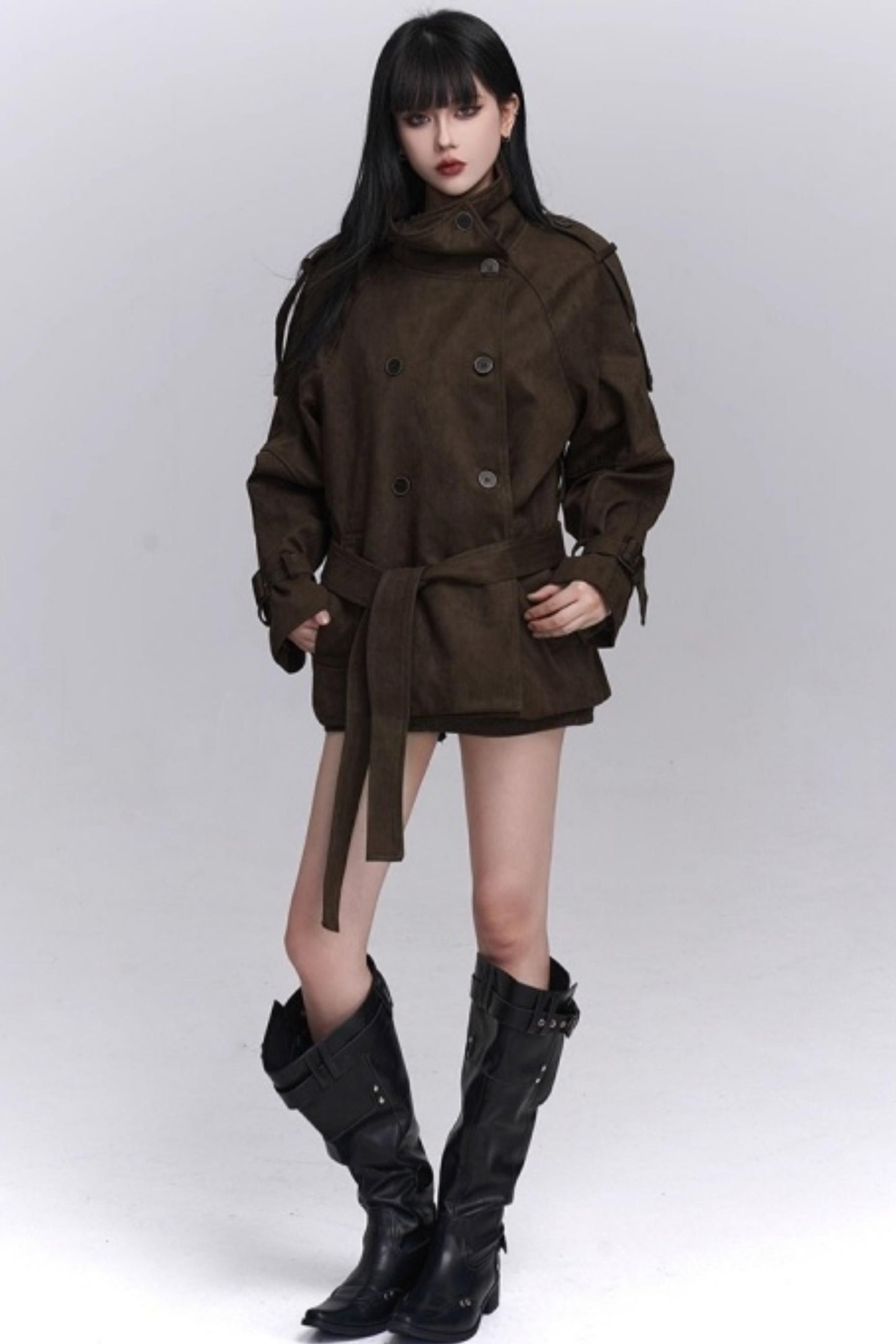 Brown Suede Autumn Jacket