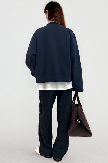 Autumn Check Cropped Jacket