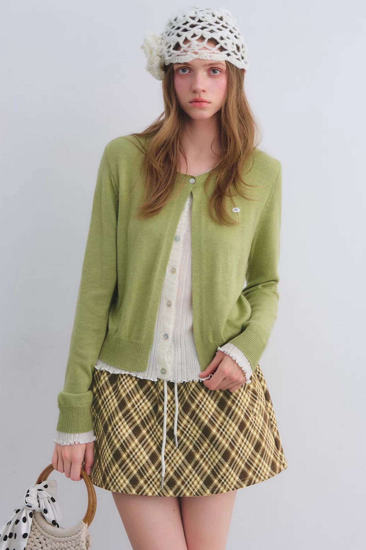 Color-Blocking Knit Cardigan