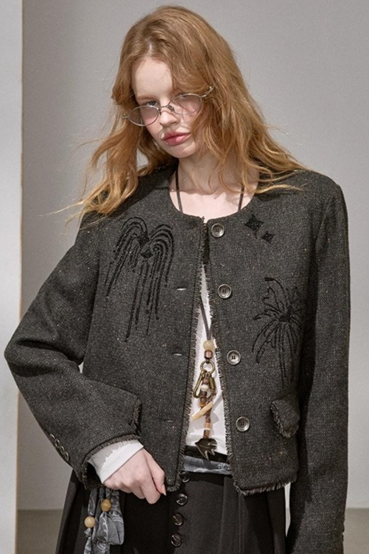 Bead-Embroidered Fireworks Jacket