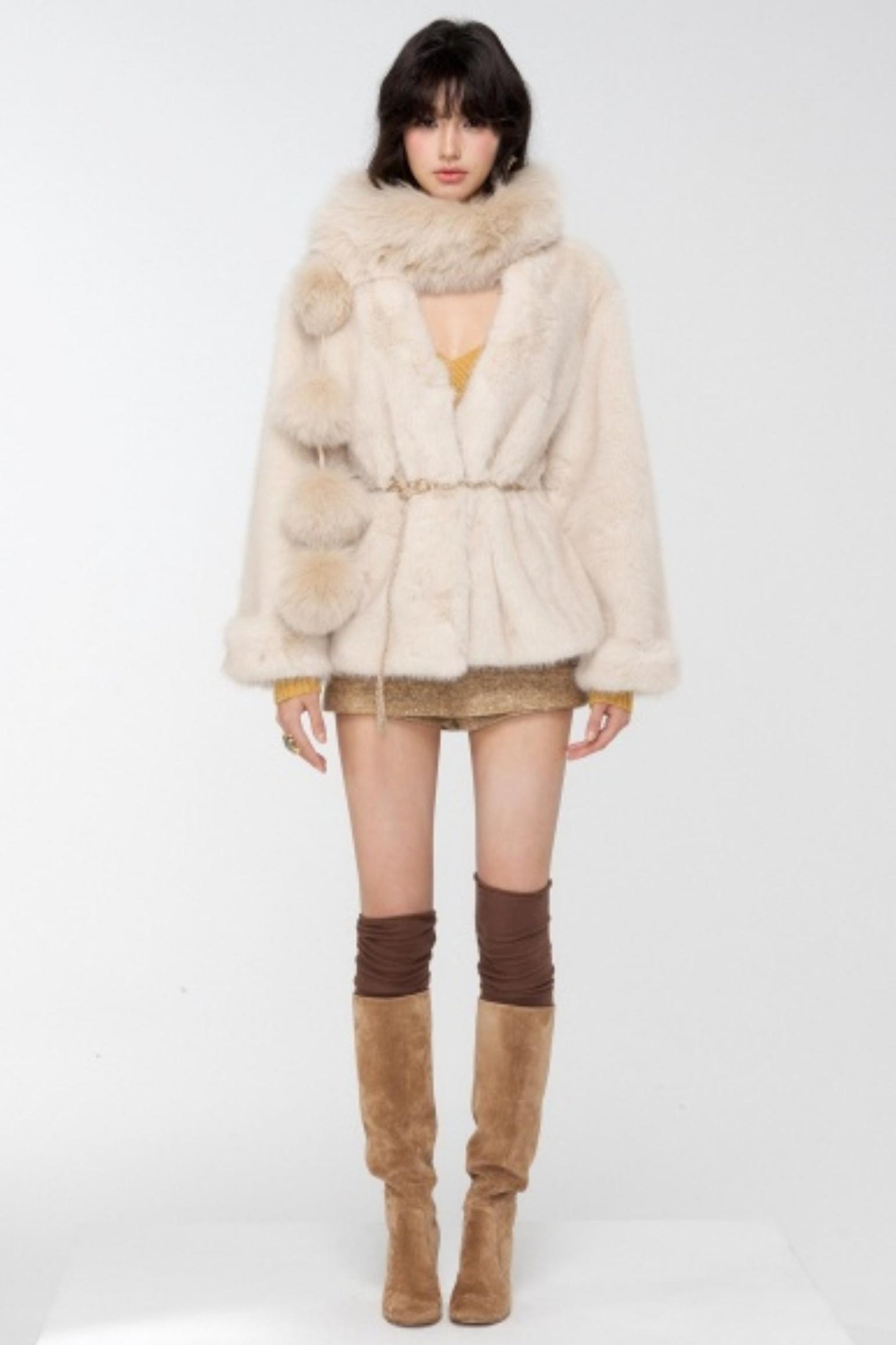 Real Fox Fur Collar Scarf